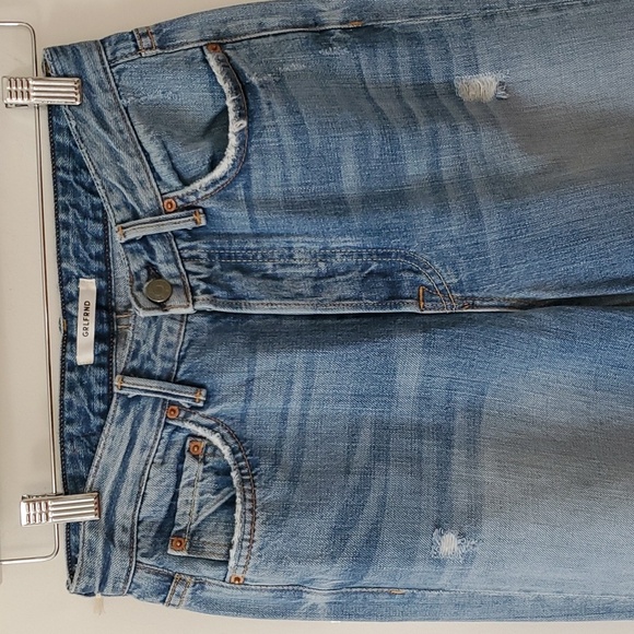 NWT GRLFRND Carla Super High-Rise Bell Jean in Gonna Fly Now sz 28 - Picture 4 of 16
